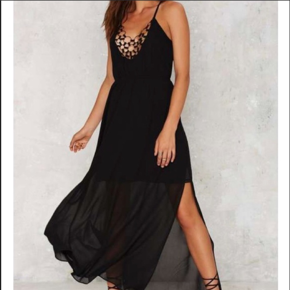 Black long dress